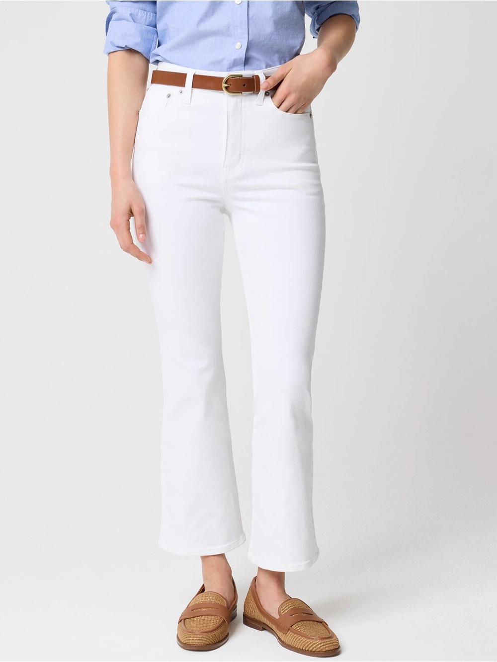 J Crew Factory Ankle flare jean in signature stretch+
